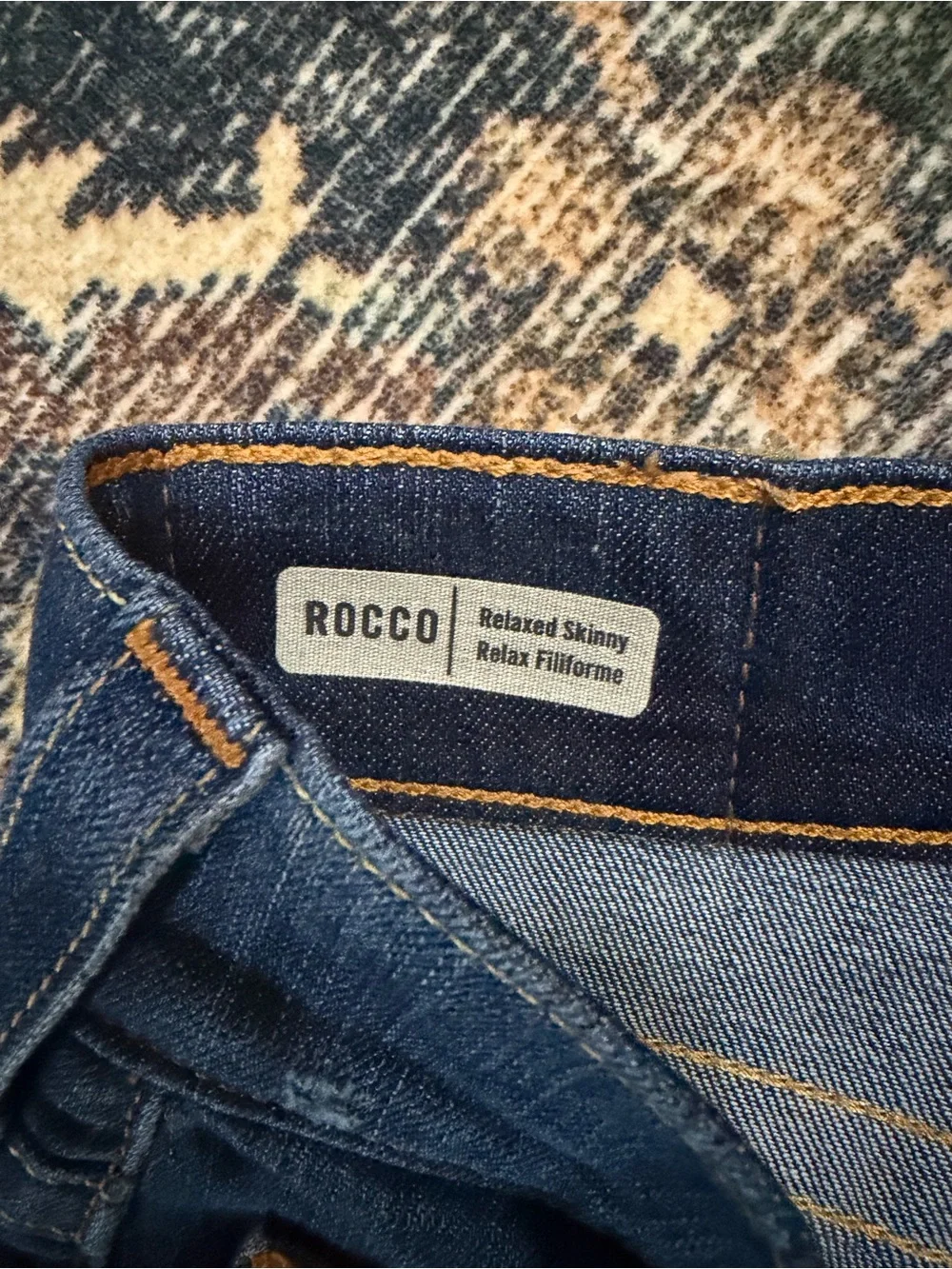 True Religion Dark Blue Straight-Leg Jeans 38 ROCCO